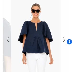 Tuckernuck navy Flutter sleeve size S